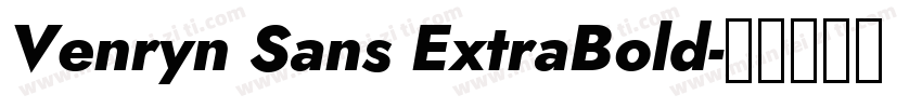 Venryn Sans ExtraBold字体转换